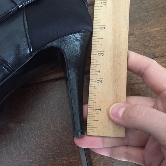 Tall Black Heeled Boots - Picture 8 of 8